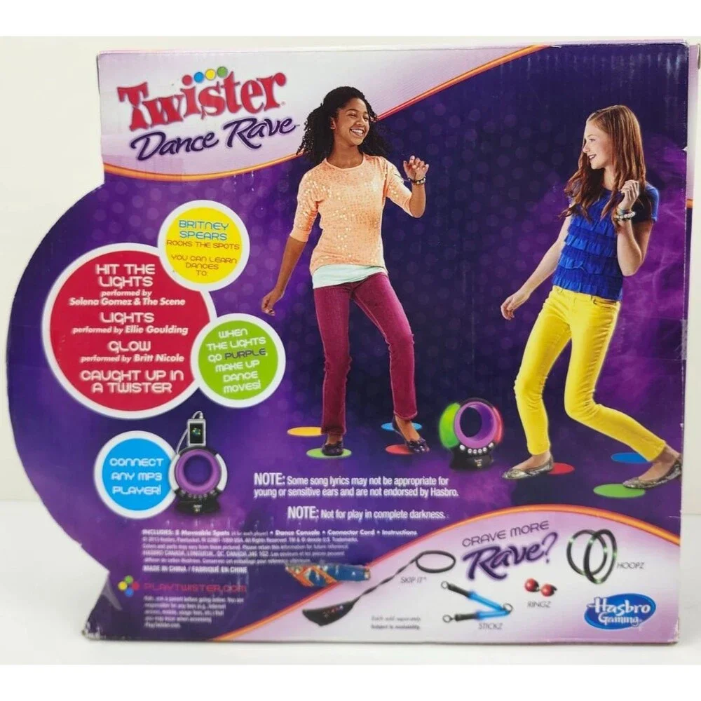 Twister Dance Rave Light And Sounds Dance To Your Music Hasbro Gaming New Sealed